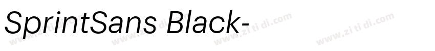 SprintSans Black字体转换 SprintSans Black字体转换